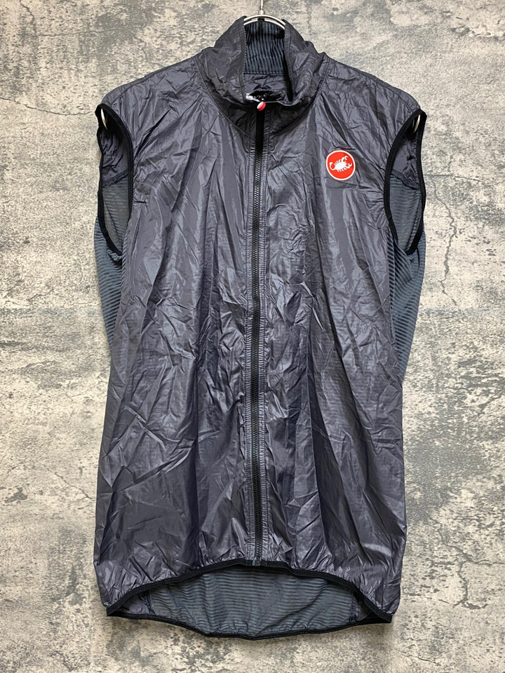 JP532 カステリ CASTELLI ジレ サイクルベスト グレー L