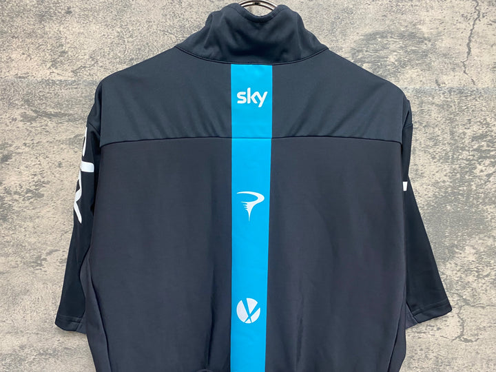 KH265 カステリ CASTELLI 半袖 サイクルジャージ 黒 XXL TEAM SKY 防風