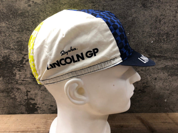 KA295 ラファ Rapha CAP SMU LINCOLN GP サイクルキャップ 黄 白 ワンサイズ