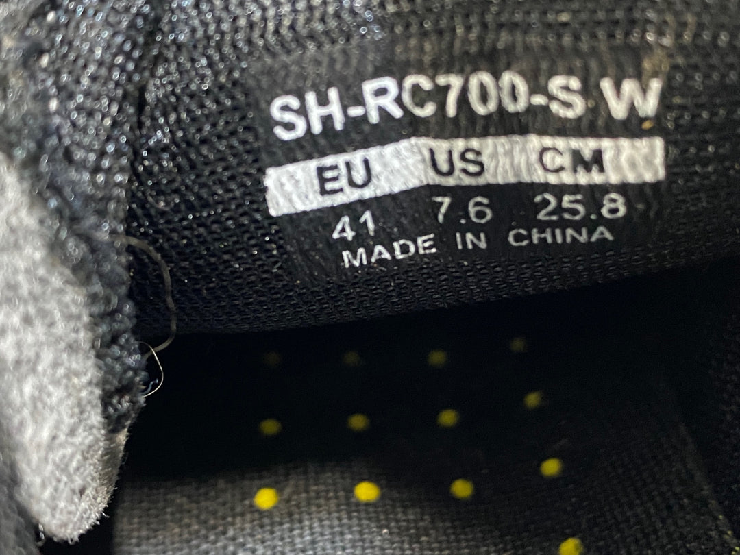 KG024 シマノ SHIMANO RC7 SH-RC700 S WIDE ビンディングシューズ 白 EU41