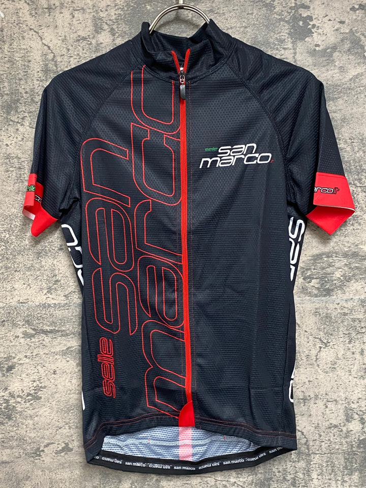 JJ509 セラサンマルコ selle sanmaruco 半袖 サイクルジャージ 黒 S
