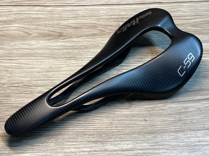 JC976 セライタリア selle ITALIA C-59 カーボンサドル カーボンレール 130mm ※座面にクラックあり