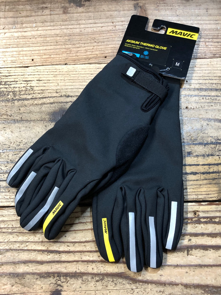 KH676 マヴィック MAVIC AKSIUM THERMO GLOVE 長指 グローブ 黒 M 裏起毛