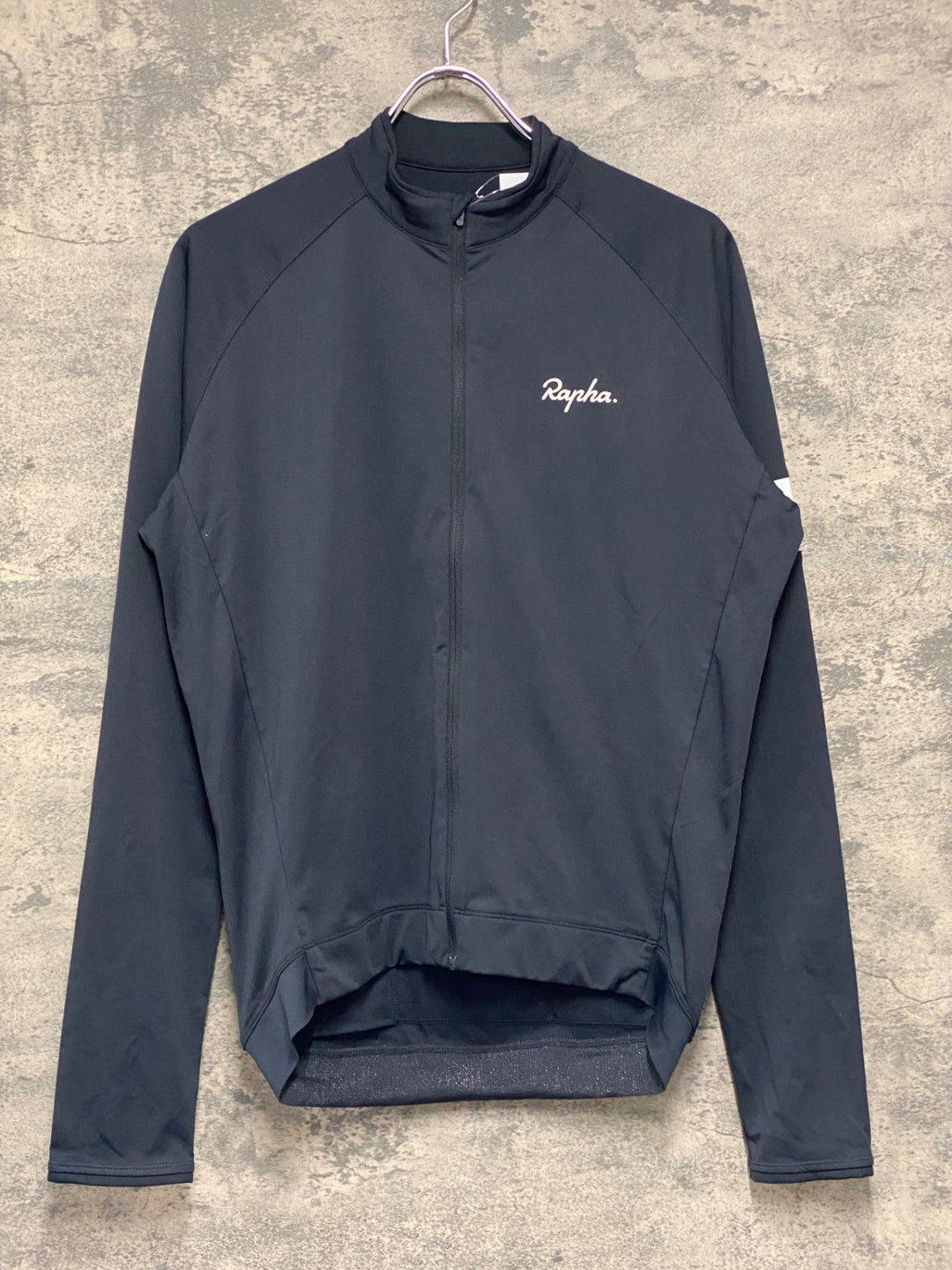 JU407 ラファ Rapha CORE LONG SLEEVE JERSEY 長袖 サイクルジャージ 黒 L 裏起毛