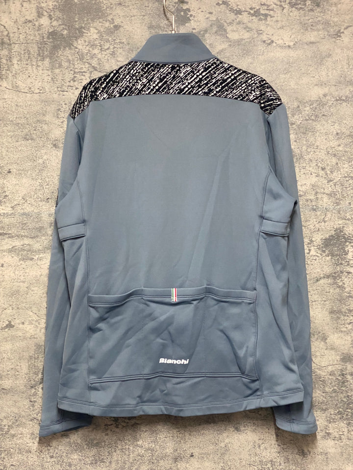 KA101 ビアンキ BIANCHI 長袖 ジャージ 黒 グレー L 裏起毛