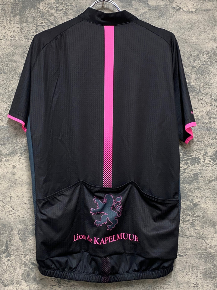 KA886 リオンドカペルミュール Lion de KAPELMUUR 半袖 サイクルジャージ WL 黒ピンク