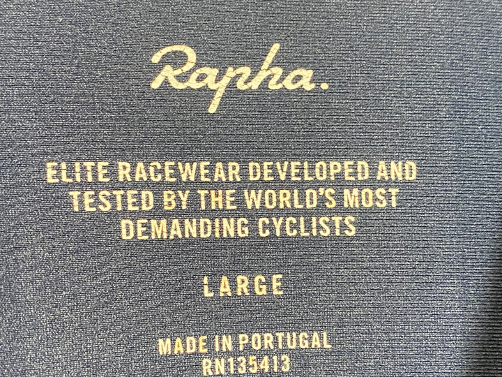 KB607 ラファ Rapha PRO TEAM LONG SLEEVE AERO JERSEY 長袖 サイクルジャージ ネイビー L
