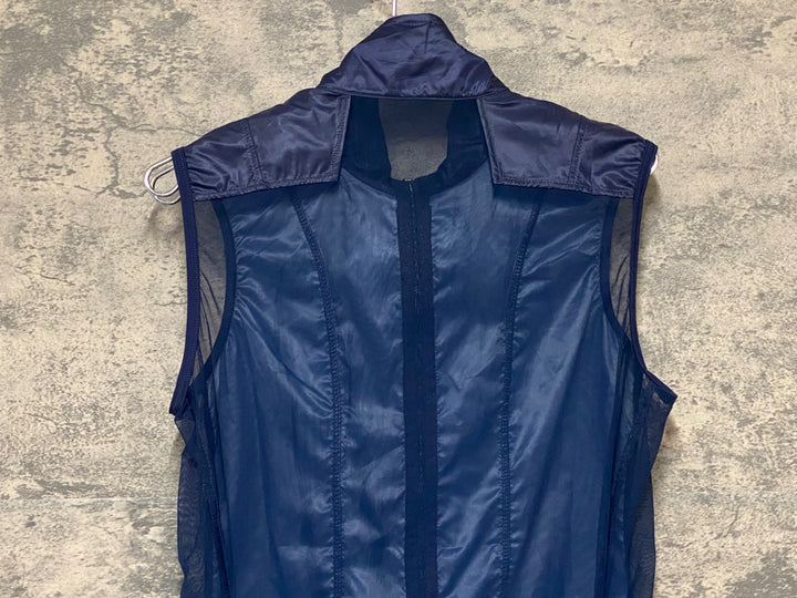 KS240 カフェドシクリステ cafe du cycliste Petra Gilet サイクルベスト ジレ 紺 S