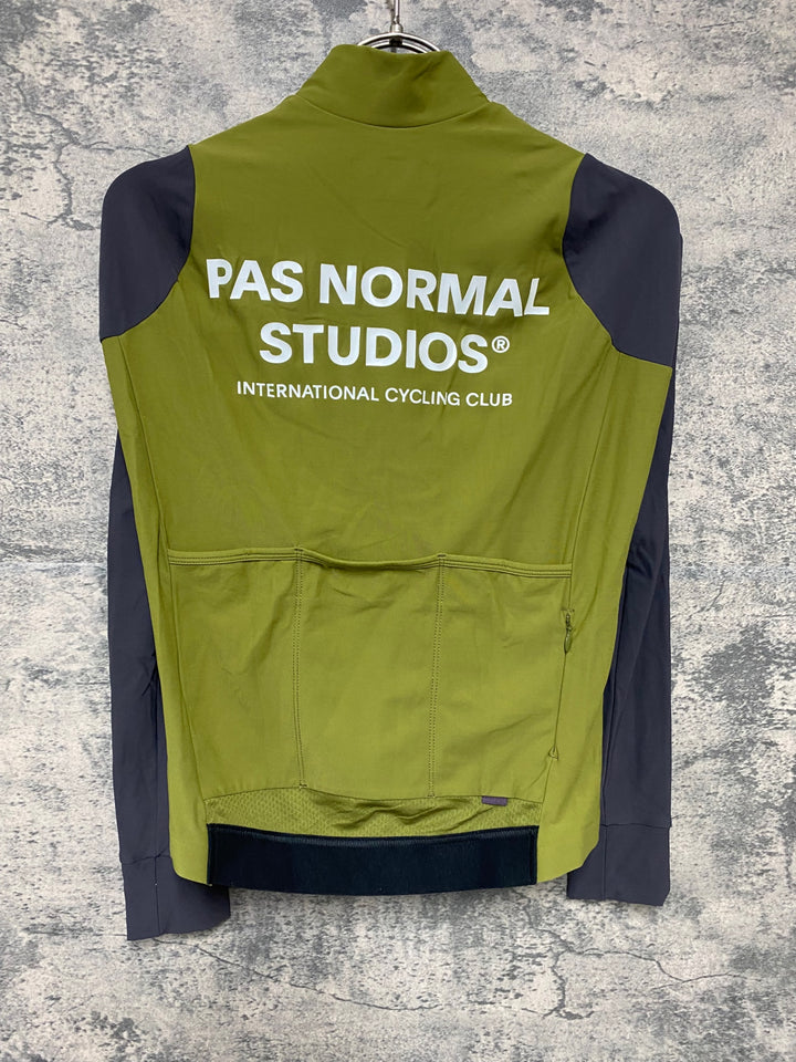 JY516 パスノーマルスタジオ PAS NORMAL STUDIOS Mechanism Long Sleeve Jersey 長袖 サイクルジャージ グレー グリーン レディース S ※スレ
