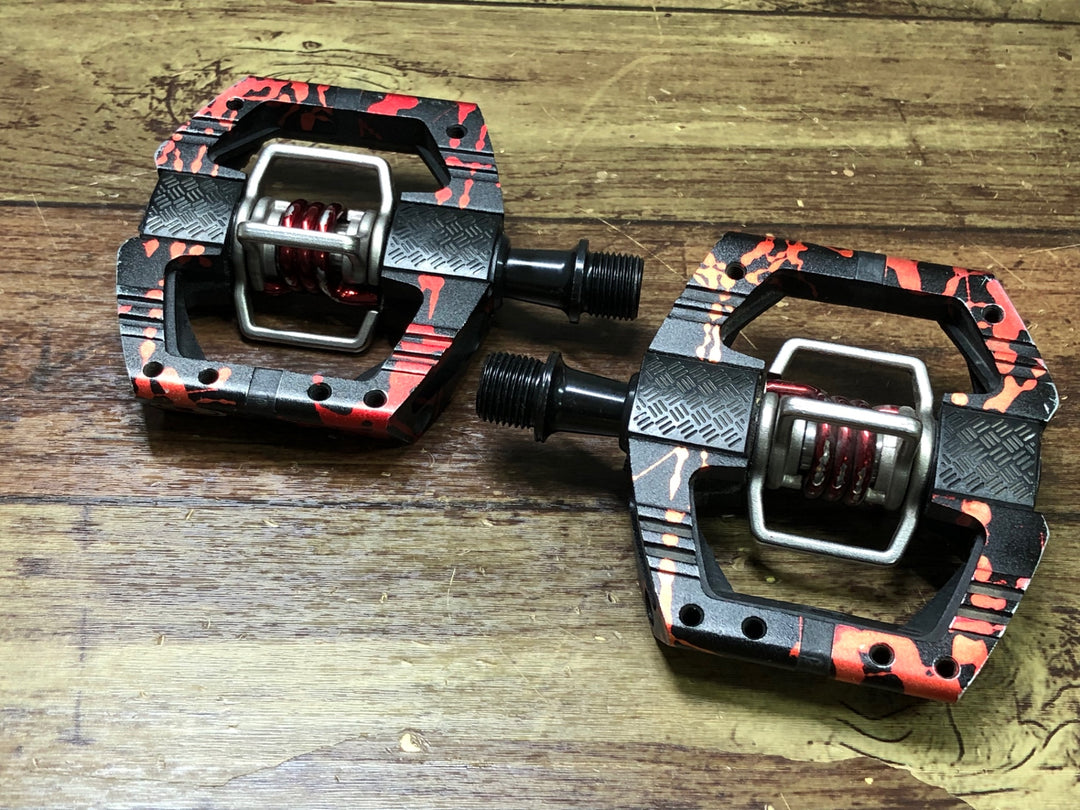 JK261 クランクブラザース crankbrothers MALLET E LS ビンディングペダル 黒 赤