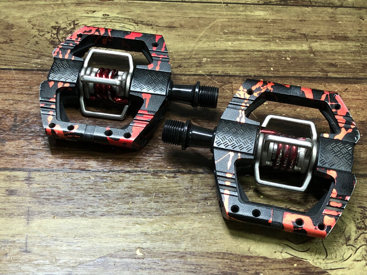 JK261 クランクブラザース crankbrothers MALLET E LS ビンディングペダル 黒 赤