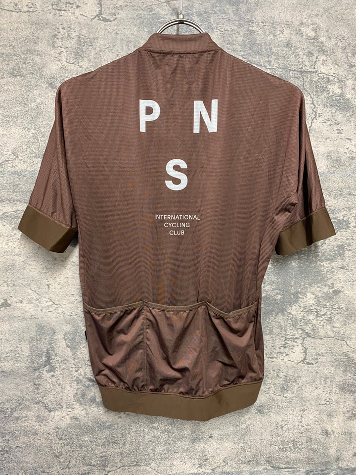 KA544 パスノーマルスタジオ PAS NORMAL STUDIOS MECHANISM JERSEY 半袖 サイクルジャージ ブラウン L