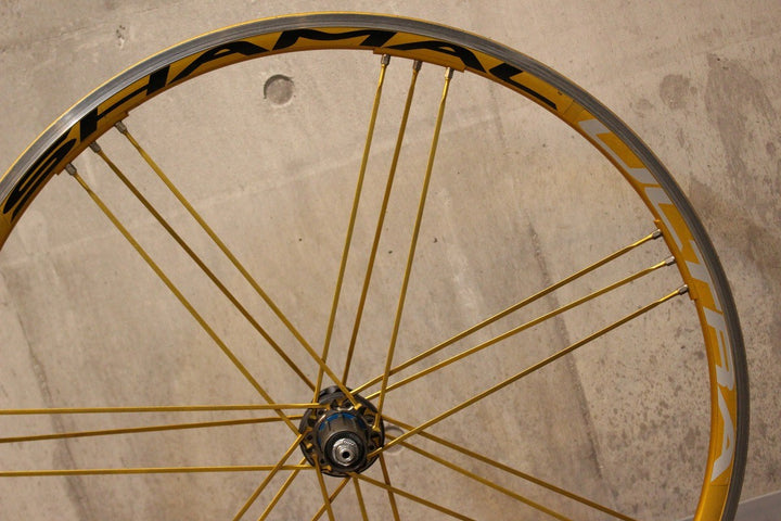 カンパニョーロ CAMPAGNOLO シャマル ウルトラ SHAMAL ULTRA GOLD アルミ クリンチャー ホイールセット シマノ 11/12S ナロー 15C【名古屋店】