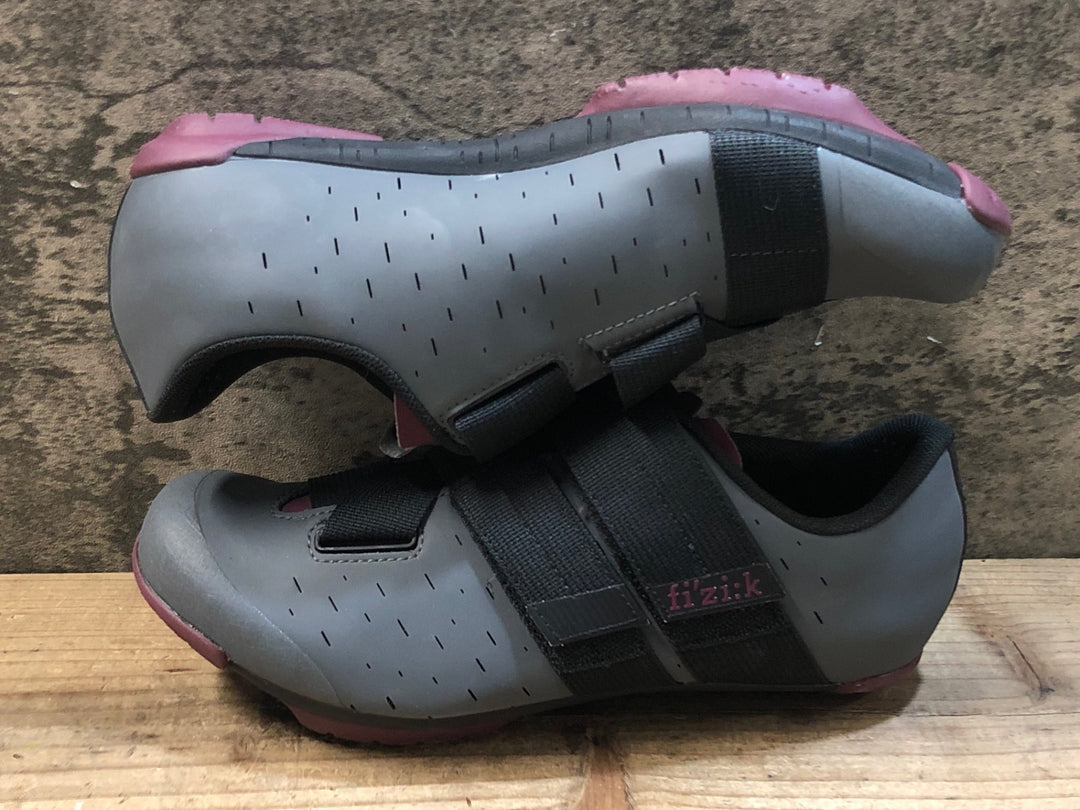 JX857 フィジーク fizik TERRA POWERSTRAP X4 ビンディングシューズ SPD グレー EU40 ※未使用