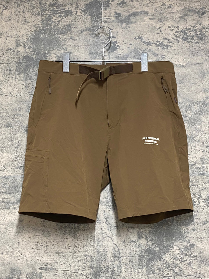 KQ976 パスノーマルスタジオ PAS NORMAL STUDIOS サイクルパンツ 茶 M 膝丈