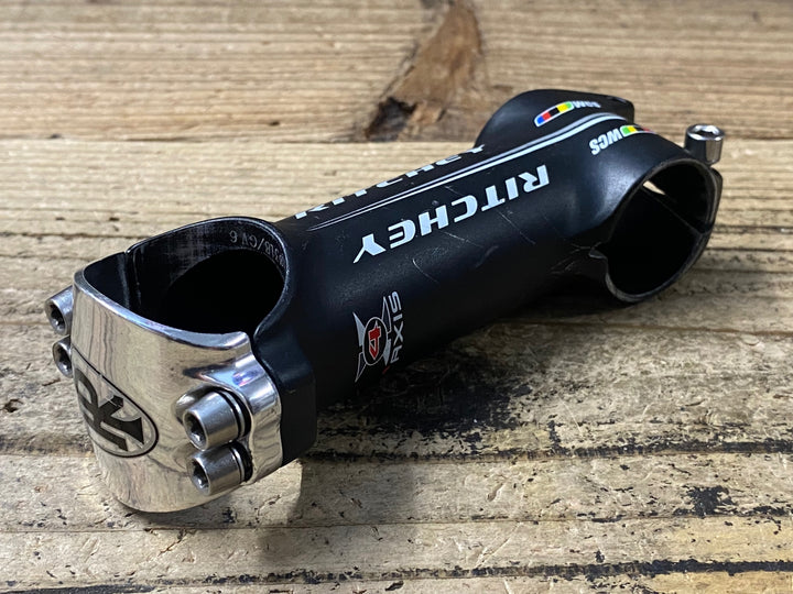 JO255 リッチー RITCHEY WCS 4AXIS アルミ ステム 100mm Φ31.8 OS 84° 6° ※コラム部削り加工ありのためジャンク