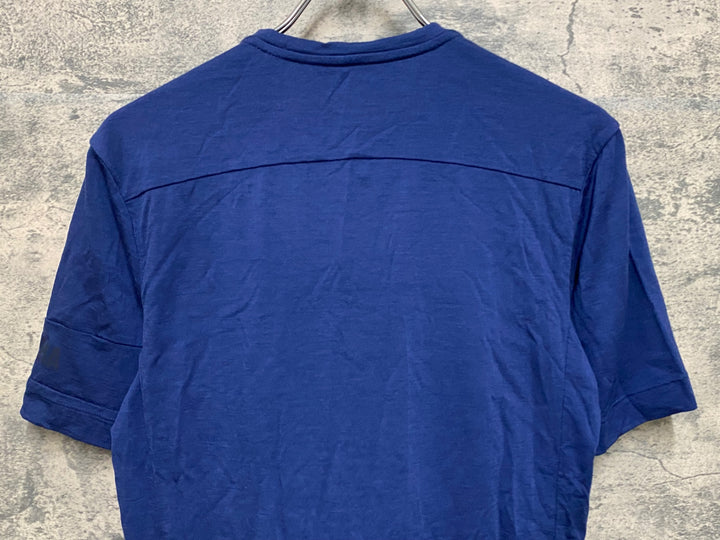 JZ460 ラファ RAPHA TEAM TRANSFER MERINO T-SHIRT 青 S