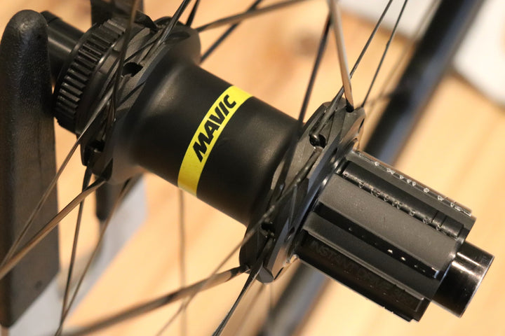 訳アリ マヴィック MAVIC キシリウム KSYRIUM SL 25 DISC UST アルミ チューブレスレディ ホイールセット シマノ11S/12S 19C 【仙台店】