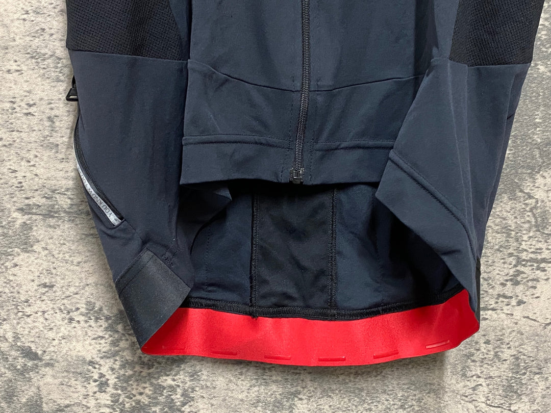KB218 カステリ CASTELLI 半袖 サイクルジャージ 黒赤 XL