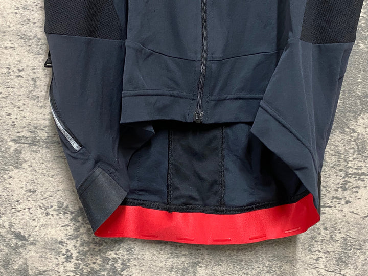 KB218 カステリ CASTELLI 半袖 サイクルジャージ 黒赤 XL