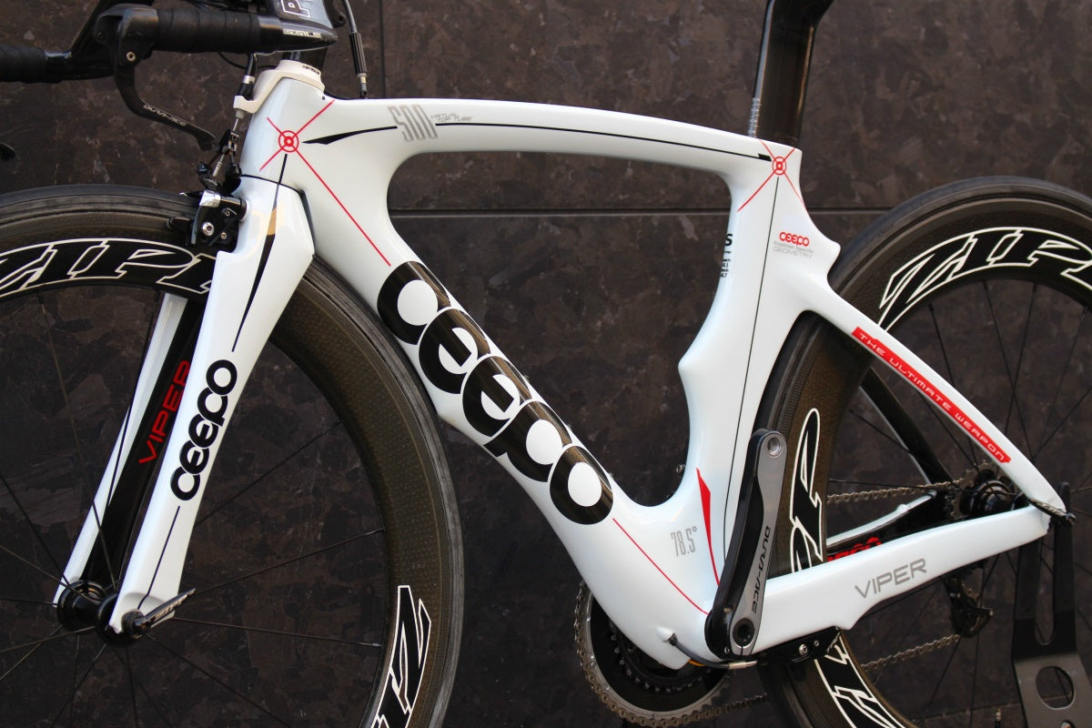 Ceepo Viper　ロードバイク ホワイト/レッド Mサイズ　2013 シーポ CEEPO ヴァイパー VIPER 2013年 Sサイズ シマノ デュラエース