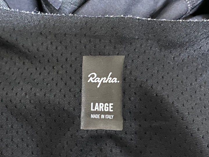 KN639 ラファ Rapha PRO TEAM WINTER TIGHTS WITH PAD ビブタイツ 黒 L 裏起毛 ※接着剥がれのためジャンク