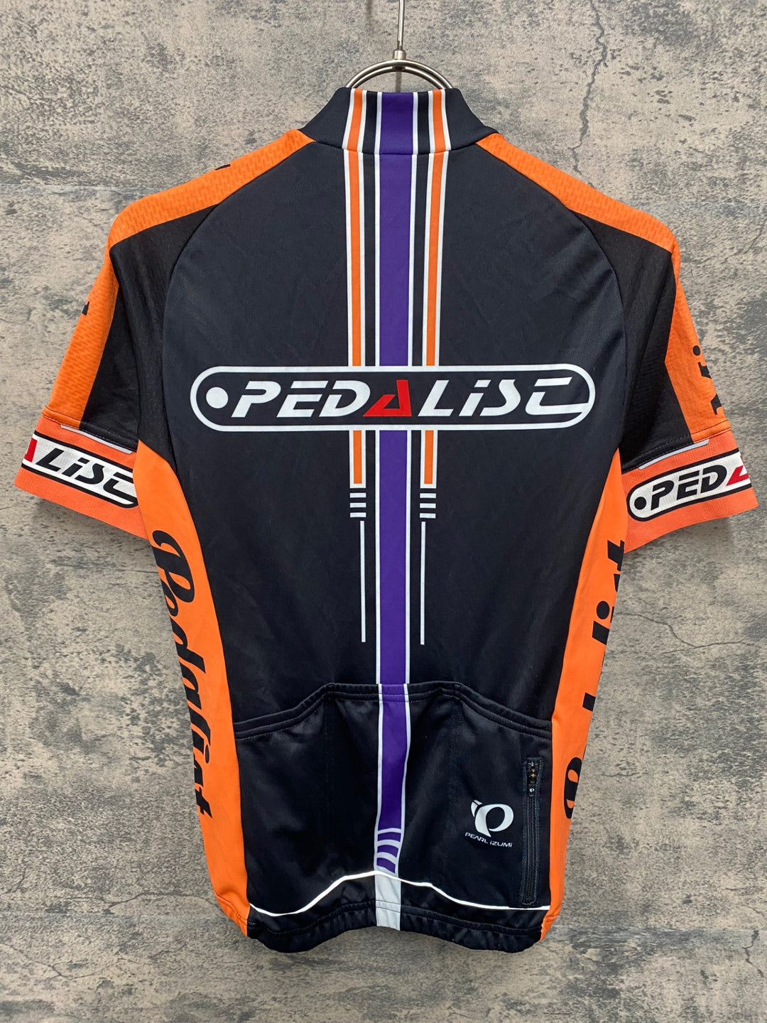 JW455 ラファ Rapha CUSTOM WOMEN'S MIDWEIGHT RACE JERSEY 半袖 サイクルジャージ 黒 オレンジ M レディース Pedalist PINARELLO