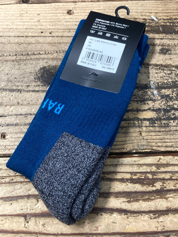 KC700 ラファ Rapha PRO TEAM WINTER SOCKS ソックス 青 L