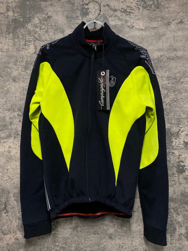 JV317 カンパニョーロ CAMPAGNOLO 長袖サイクルジャケット 黒黄 M 裏起毛
