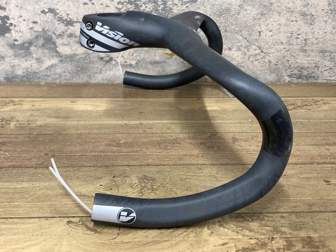 JY178 ヴィジョン Vision メトロン METRON 5D カーボン ハンドル ステム 一体型ドロップハンドル 380mm 90mm