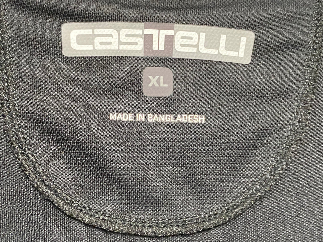 JQ860 カステリ CASTELLI CLASSIFICA JERSEY 半袖 サイクルジャージ 黒 XL
