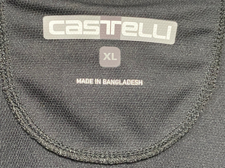 JQ860 カステリ CASTELLI CLASSIFICA JERSEY 半袖 サイクルジャージ 黒 XL
