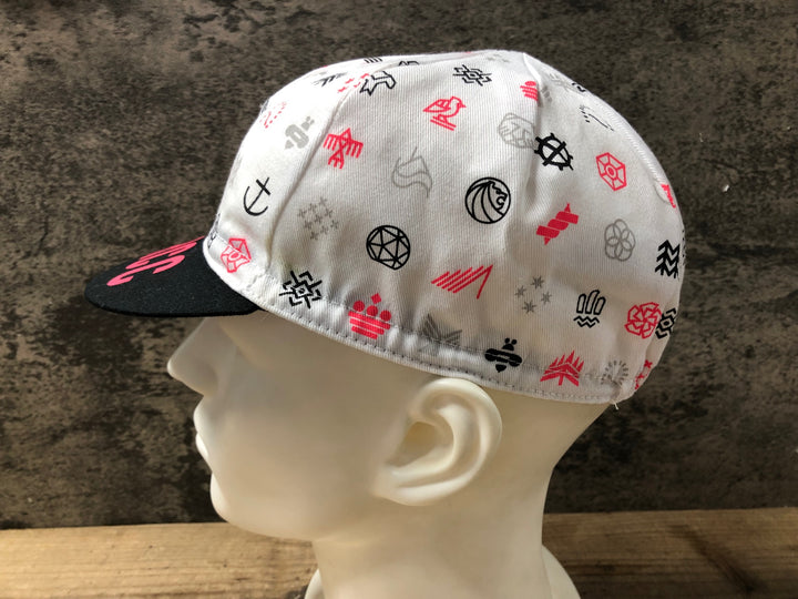 KA305 ラファ Rapha COTTON CAP サイクルキャップ 黒 白 ワンサイズ