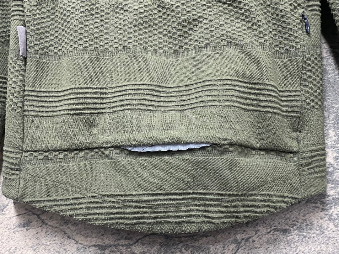 JZ169 カフェドシクリシテ CAFE DU CYCLISTE Corinne Men 長袖 サイクルジャージ カーキ S ※スレ
