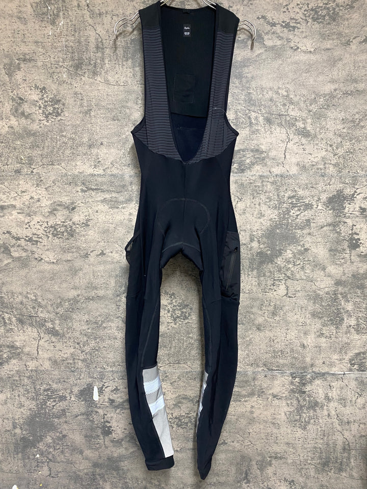 KK954 ラファ Rapha CARGO WINTER TIGHTS WITH PAD カーゴビブタイツ 黒 M 裏起毛