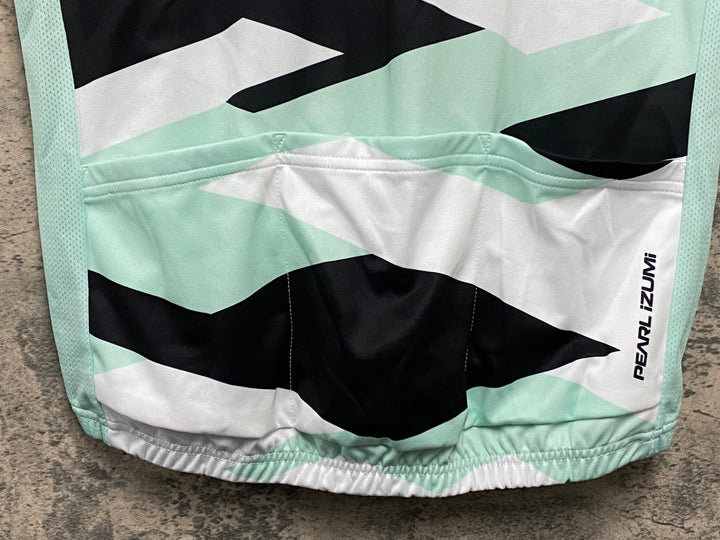 KL022 パールイズミ PEARL iZUMi 半袖 サイクルジャージ 黒 薄緑 白 XL