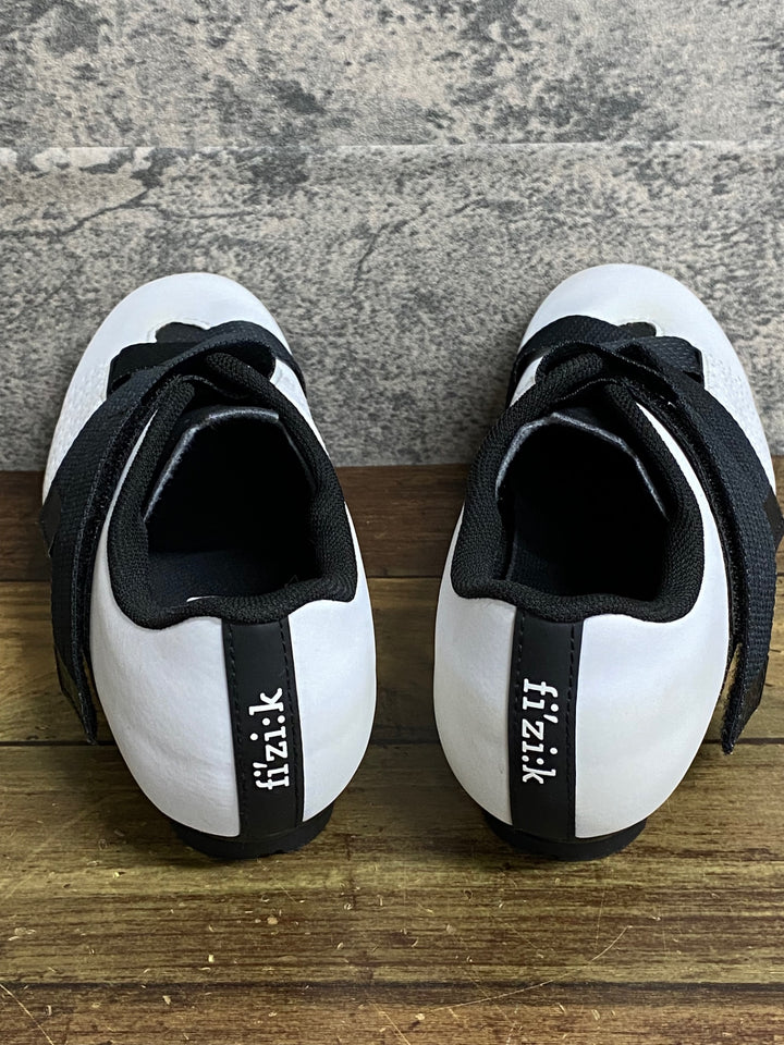 KC431 フィジーク fizik TEMPO R5 POWERSTRAP ビンディングシューズ 白黒 EU38 SPD-SL