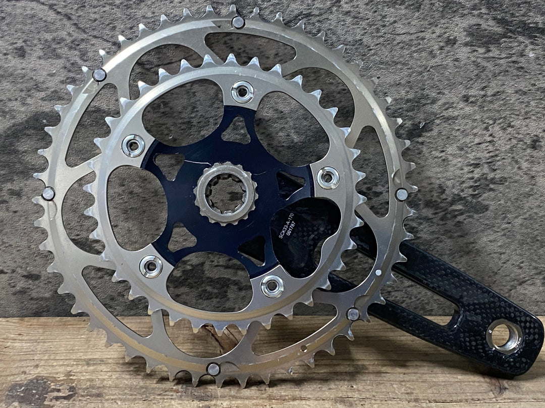KJ669 ストロングライト STRONGLIGHT バルカン VULCAN COMPACT カーボン クランクセット 50/36T 170mm 5ARM PCD110 9S/10S用