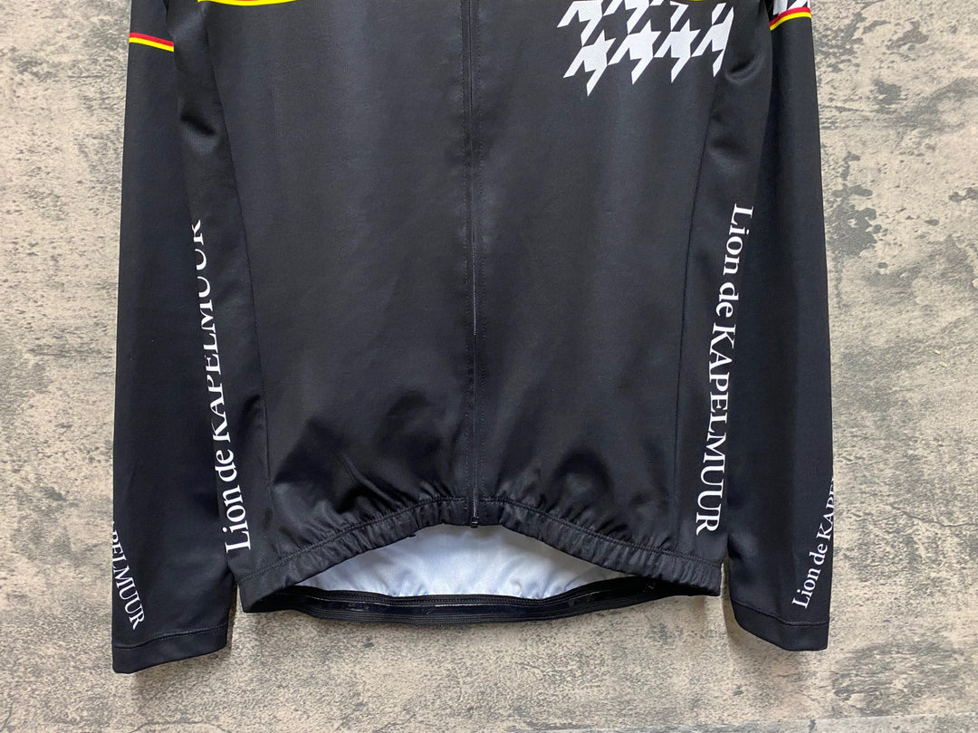 KB710 リオンドカペルミュール Lion de KAPELMUUR 長袖 サイクルジャージ 黒 M