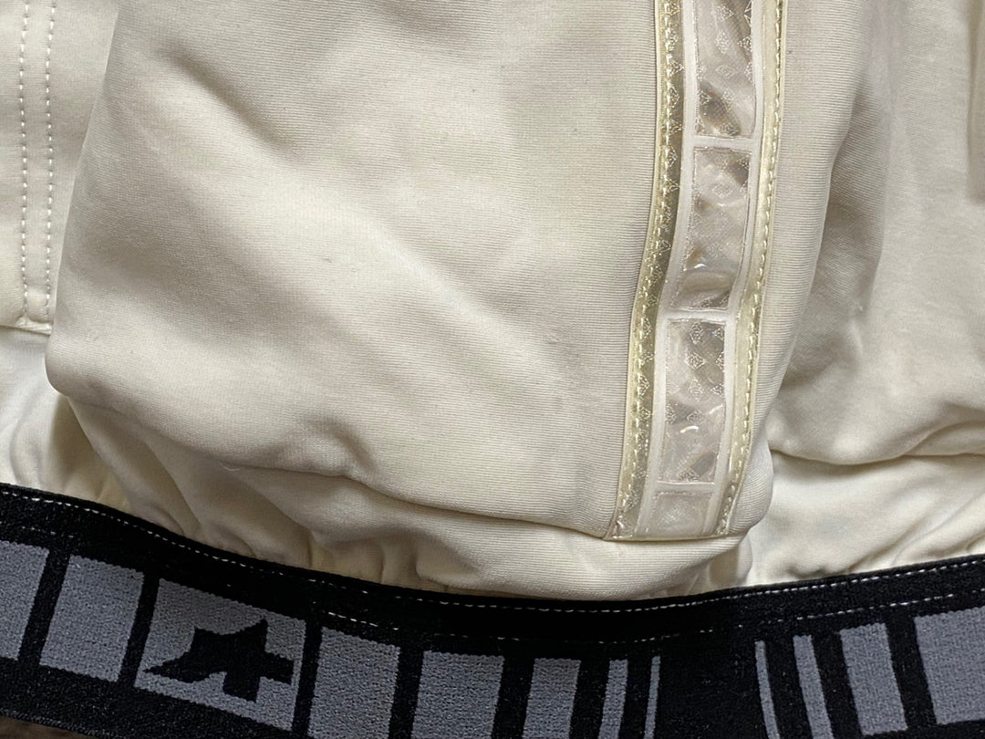 JQ187 アソス assos AIR BLOCK 851 長袖サイクルジャケット 白黒 M 裏起毛 黄ばみあり