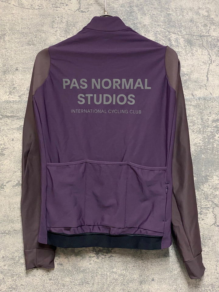 KA555 パスノーマルスタジオ PAS NORMAL STUDIOS MECHANISM THERMAL LONG SLEEVE JERSEY 長袖 サイクルジャージ パープル M 裏起毛