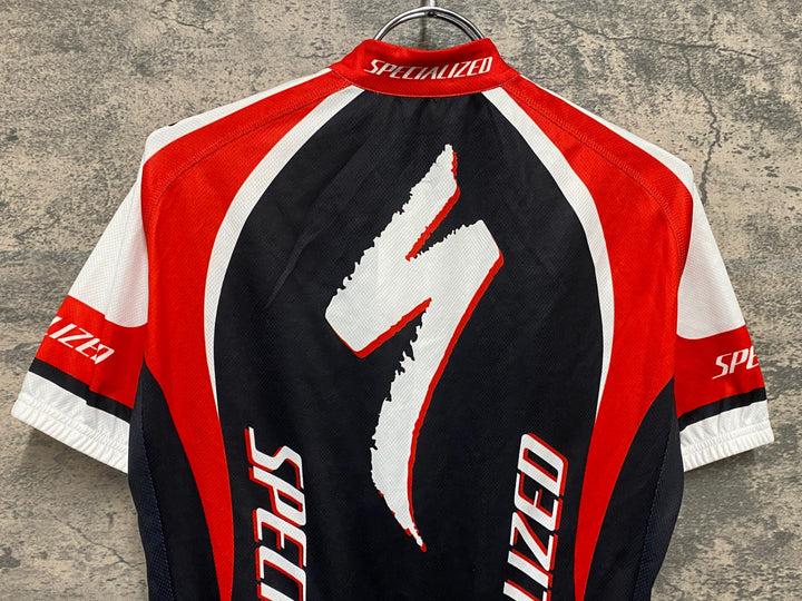 JR083 スペシャライズド SPECIALIZED 半袖サイクルジャージ 黒赤 S