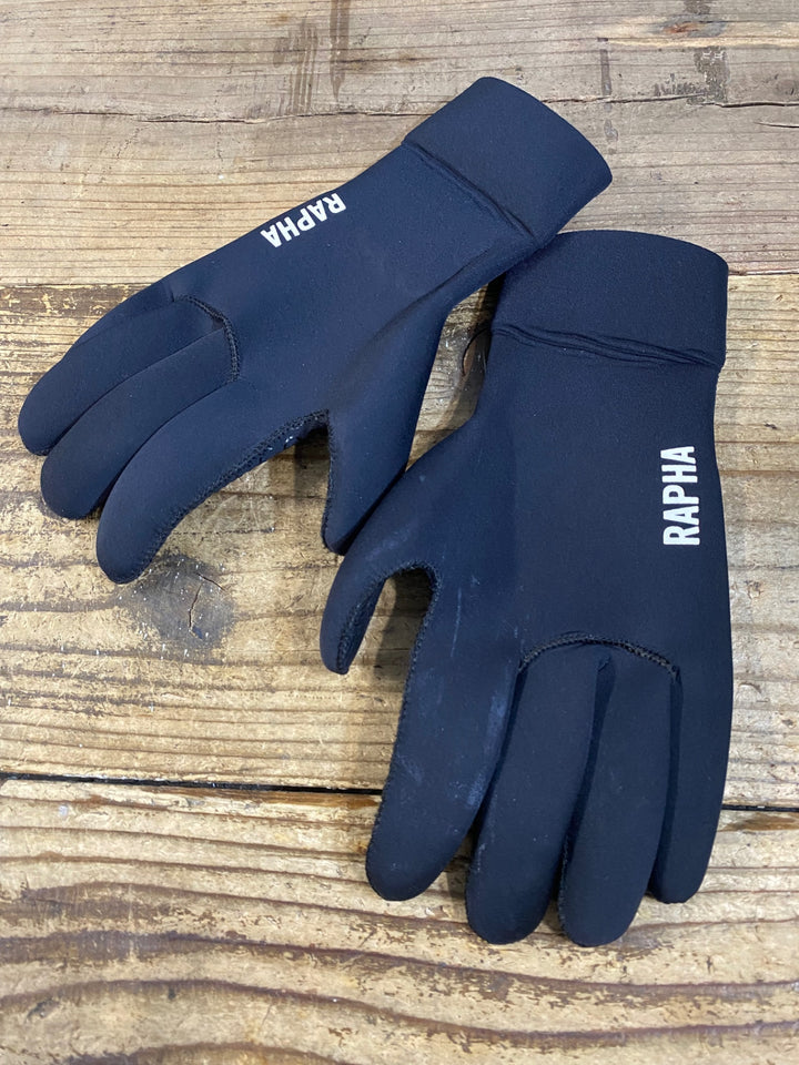 KI194 ラファ Rapha PRO TEAM NEOPRENE GLOVES 長指 グローブ 黒 M