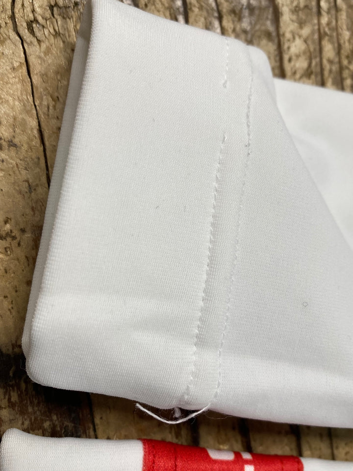 JT067 カステリ CASTELLI アームウォーマー 白 S 裏起毛