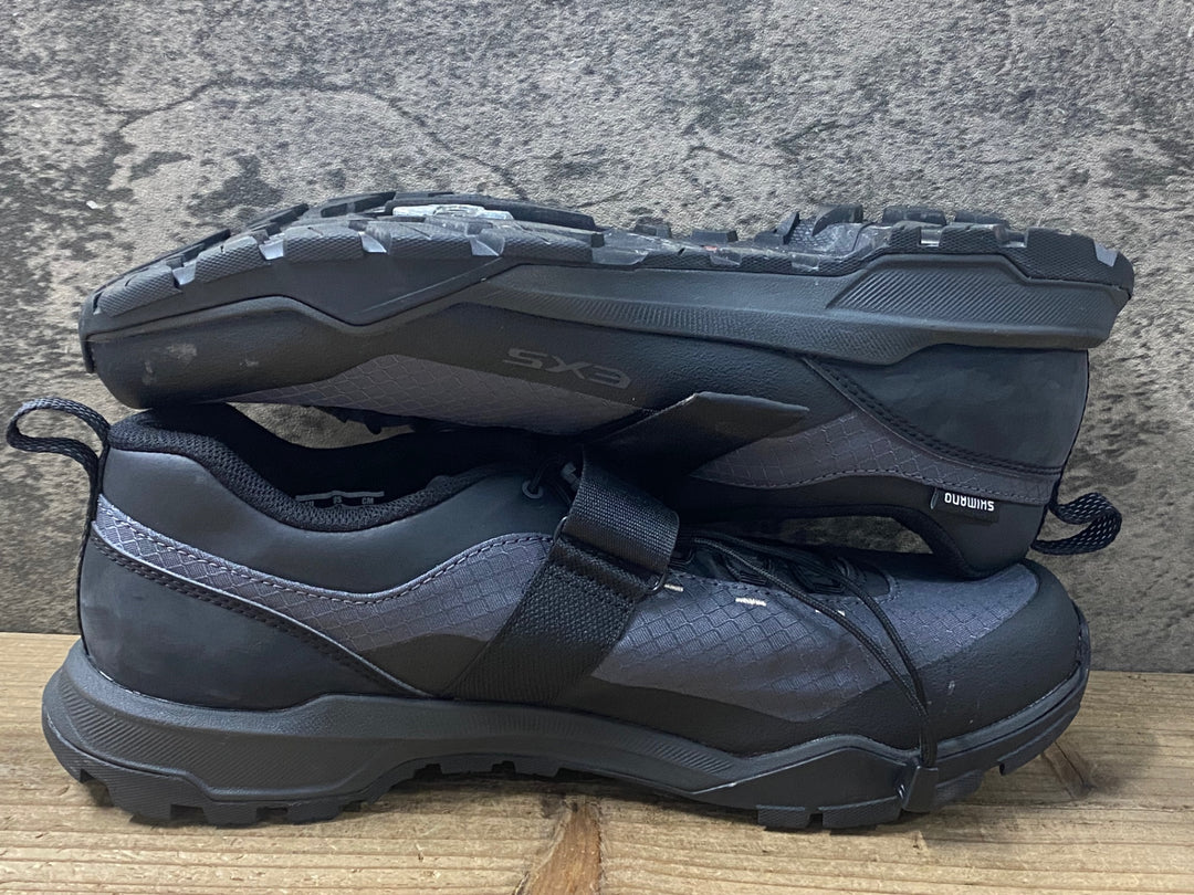 KL948 シマノ SHIMANO EX5 SH-EX500M ビンディングシューズ グレー 黒 EU44 SPD