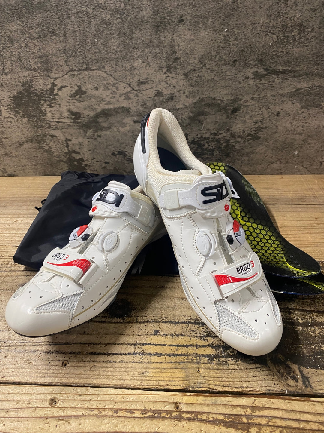 KI022 SIDI エルゴ カーボン ERGO3 CARBON ビンディングシューズ LOOK 白 EU44