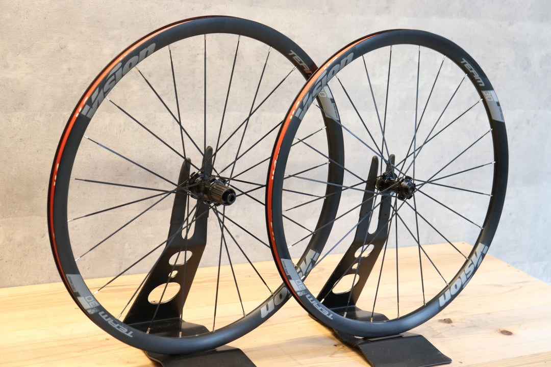 ヴィション VISION TEAM 30 DISC アルミ チューブレスレディ ホイールセット シマノ 11/12S 【さいたま浦和店】