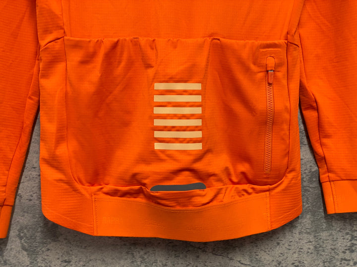 JE243 ラファ Rapha PRO TEAM LONG SLEEVE JERSEY 長袖 サイクルジャージ オレンジ XS 裏起毛