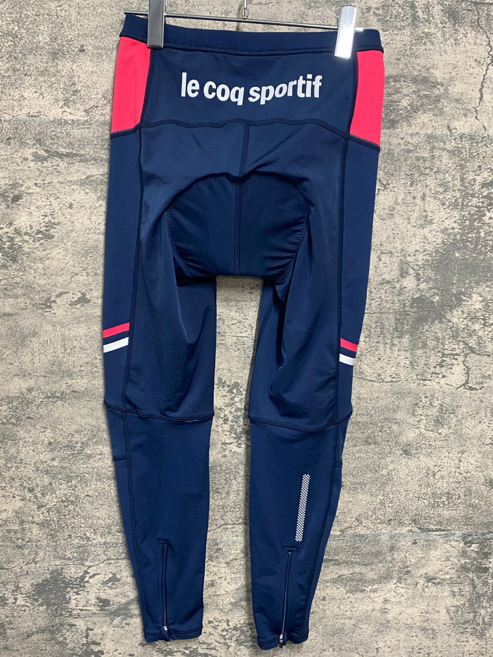 JT499 ルコックスポルティフ le coq sportif レーサータイツ 紺 M 裏起毛