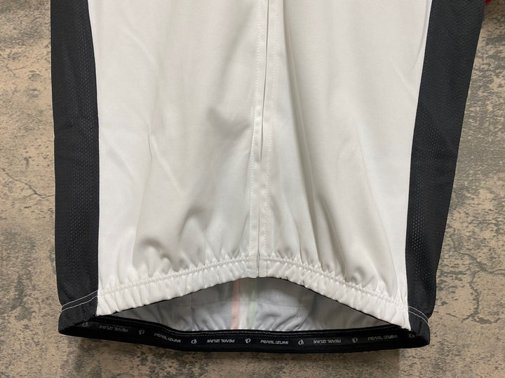 JN383 パールイズミ PEARL iZUMi 半袖 サイクルジャージ 黒 白 L